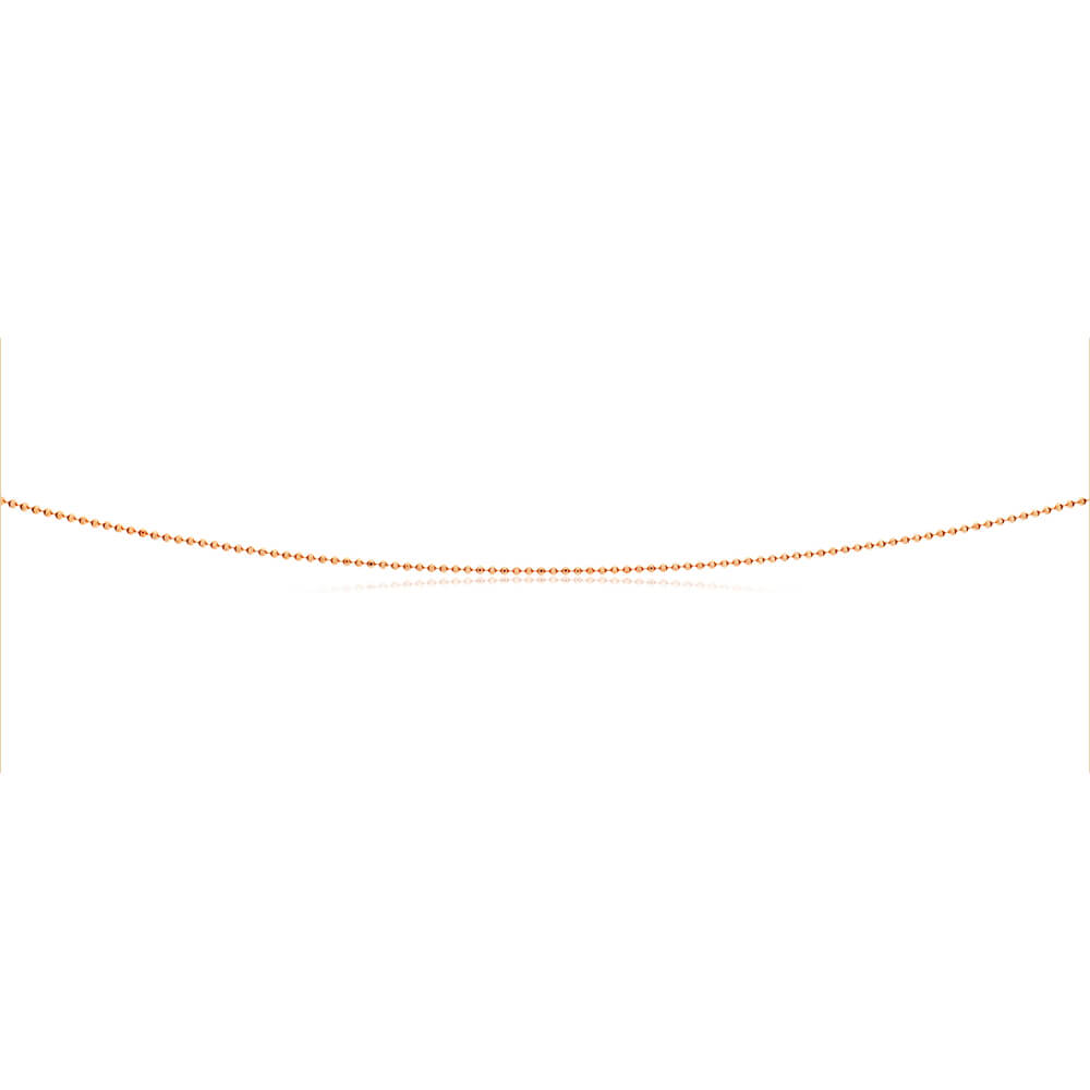 Rose Gold Plated Sterling Silver Ball Chain