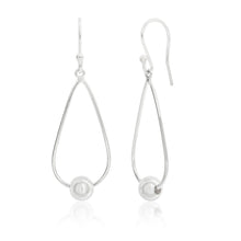 Load image into Gallery viewer, Sterling Silver Teardrop Bead Ball Drop Earrings