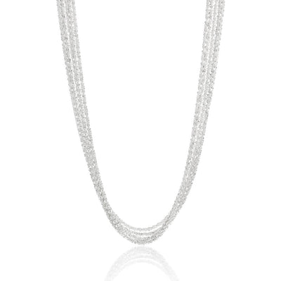 Sterling Silver Fancy Multi Strand Adjustable Chain