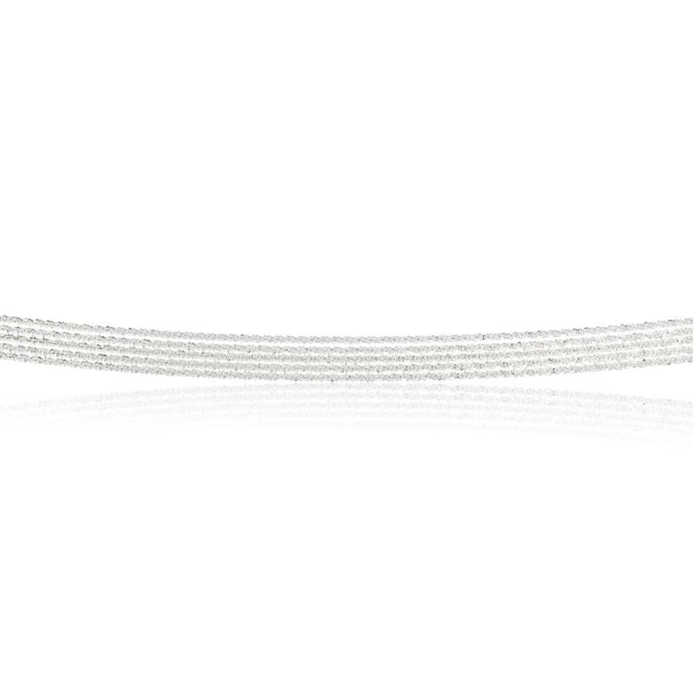 Sterling Silver Fancy Multi Strand Adjustable Chain