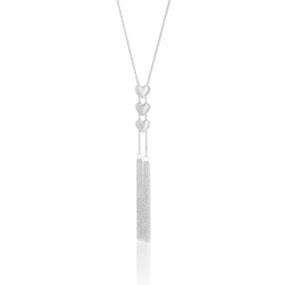 Sterling SilverTassel Heart Adjustable Chain