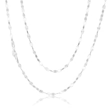 Load image into Gallery viewer, Sterling Silver Fancy Diamond Cut Twist Chain