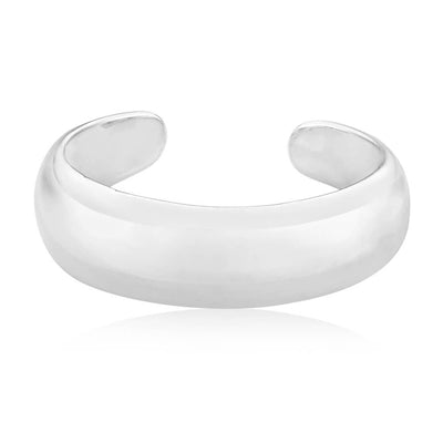 Sterling Silver Plain Polished Torque Toe Ring
