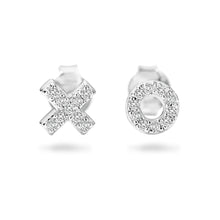 Load image into Gallery viewer, Georgini Kiss and Hug Zirconia Stud Earrings