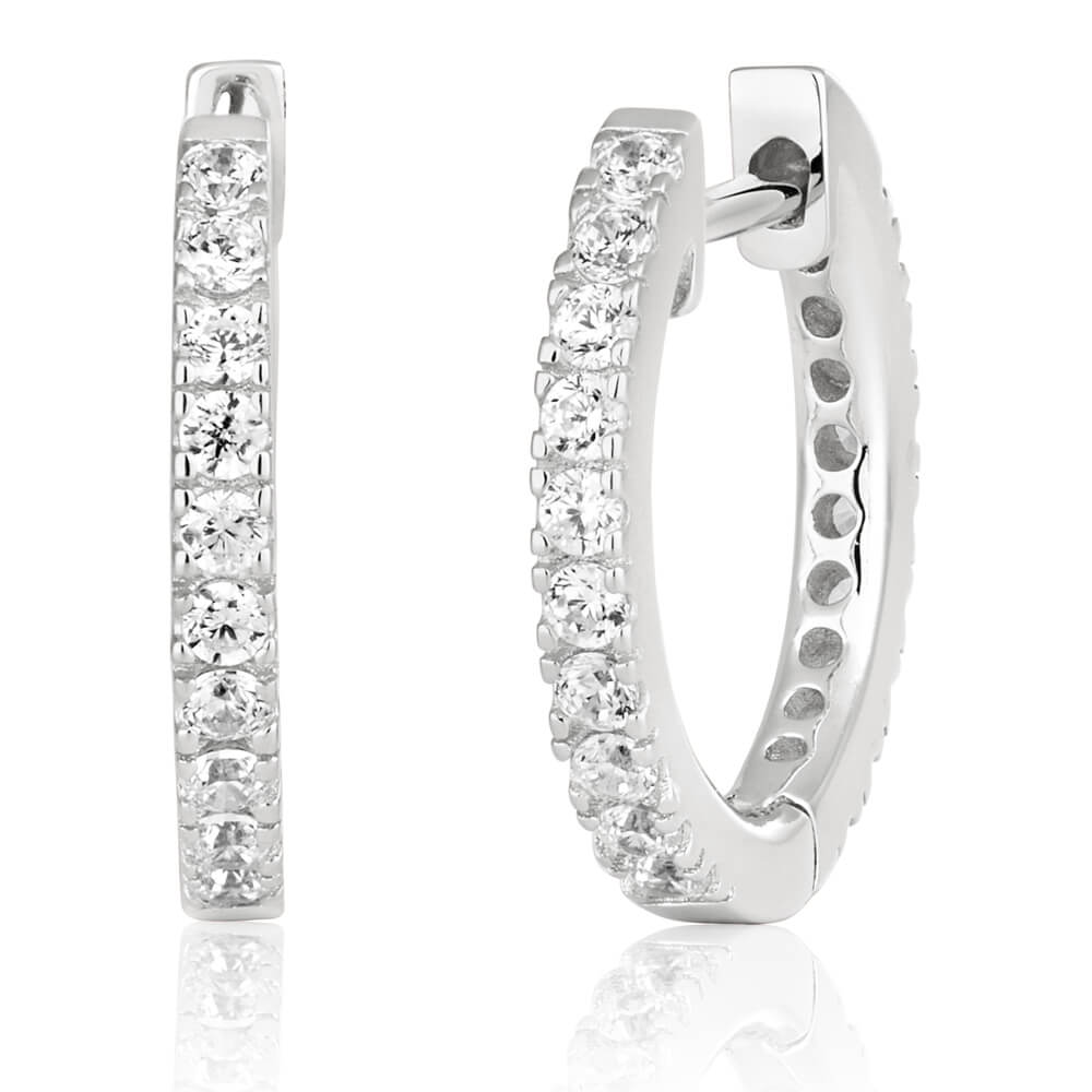Cubic Zirconia huggie earrings Cubic Zirconia huggie earrings