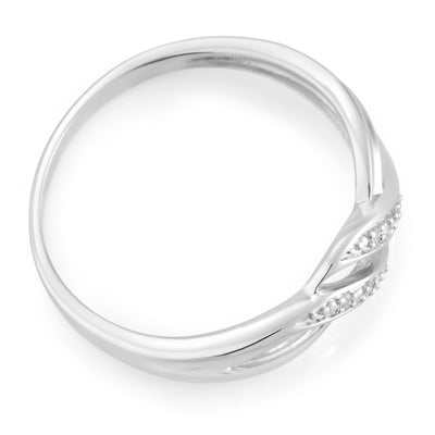 Sterling Silver Diamond Ring