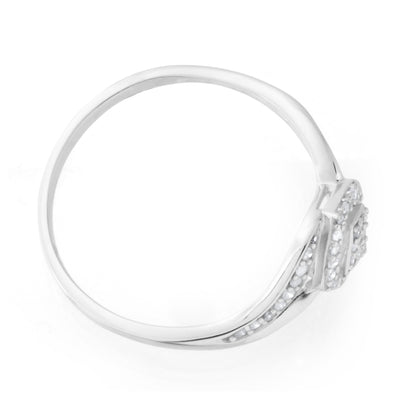 Sterling Silver Alluring Diamond Ring