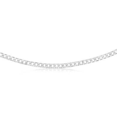 Sterling Silver 150 Gauge Curb Chain 55cm