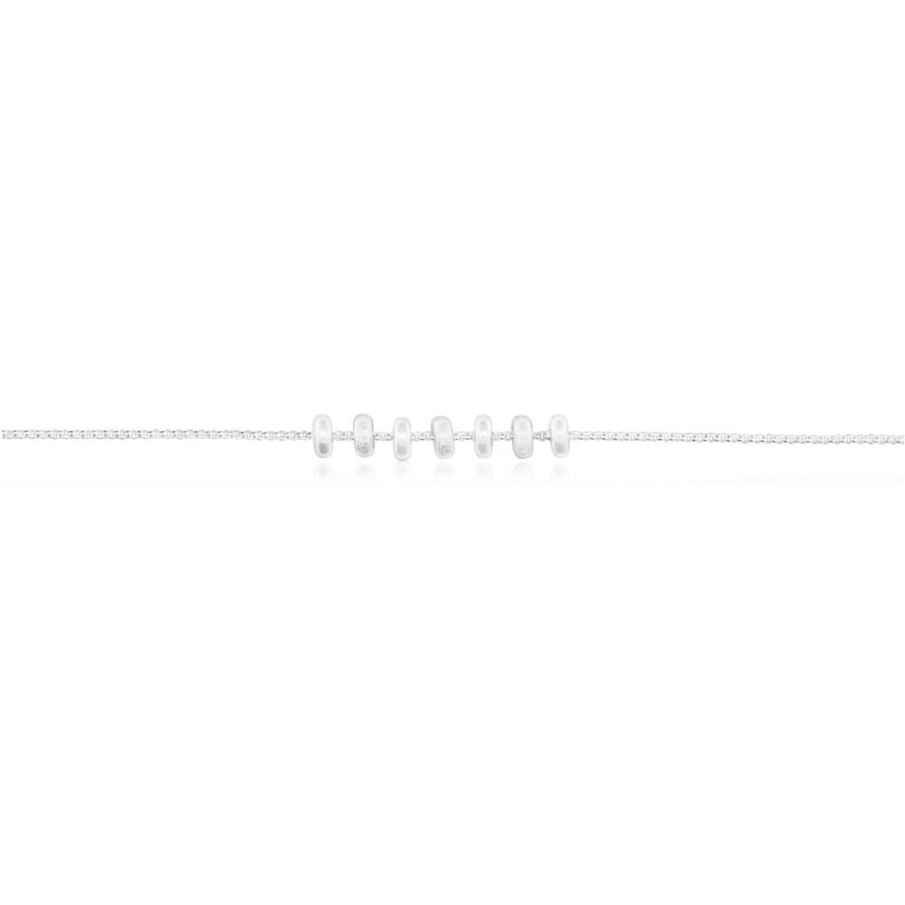 Sterling Silver 7 Rings of Luck Pendant Chain 45cm