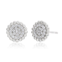 Load image into Gallery viewer, Sterling Silver Zirconia Earring