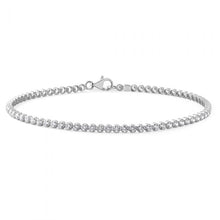 Load image into Gallery viewer, Sterling Silver 19cm Zirconia Tennis Bracelet