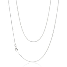 Load image into Gallery viewer, Sterling Silver Rhodium Plated 45cm 20 Gauge Double Curb Chain