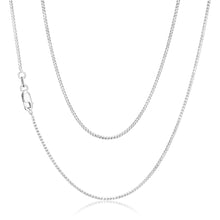 Load image into Gallery viewer, Sterling Silver Rhodium Plated 50cm 40 Gauge Wheat Chain