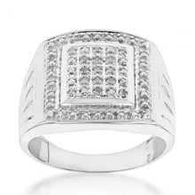 Load image into Gallery viewer, 10 Points of Diamond Gents Ring in Sterling Silver