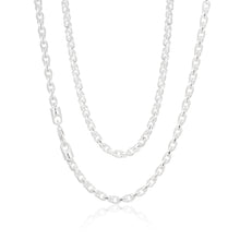 Load image into Gallery viewer, Sterling Silver 55cm Fancy Twisted Curb 140 Gauge Chain