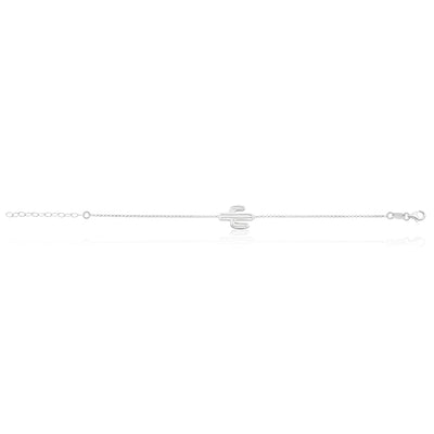 Sterling Silver 21cm Cactus Bracelet
