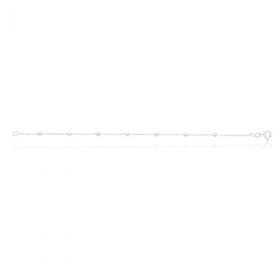 Sterling Silver 19cm Fancy Ball Bracelet