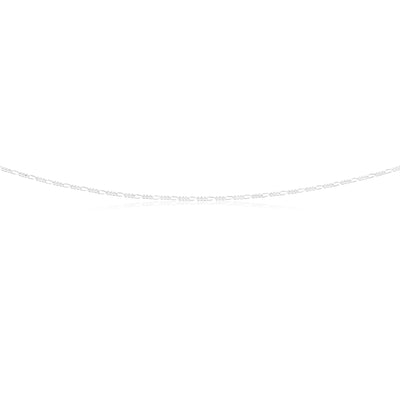 Sterling Silver 45cm Figaro 1:3 Chain