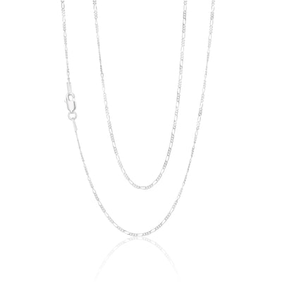 Sterling Silver 45cm Figaro 1:3 Chain