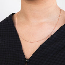 Load image into Gallery viewer, 50cm Sterling Silver and Rose Gold Plate Curb Link Chain