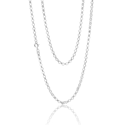 Sterling Silver 70 Gauge 60cm Belcher Chain