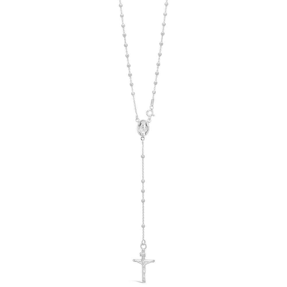 Rosary Bead 45cm Chain with Cross