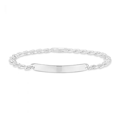 Sterling Silver 20.5cm Anchor ID Bracelet