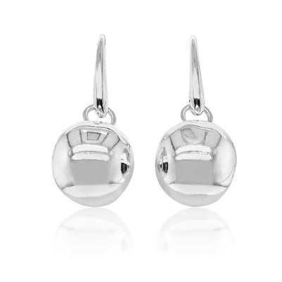 Sterling Silver 14mm Ball Drop Earrings