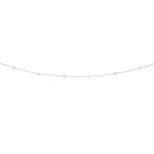 Load image into Gallery viewer, Sterling Silver 41cm + 8cm Extender Alternate Ball and Chain Necklet