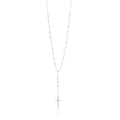 Sterling Silver 50cm Chain with Cross Drop Pendant