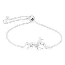 Load image into Gallery viewer, Sterling Silver Unicorn 22cm Slider Bracelet