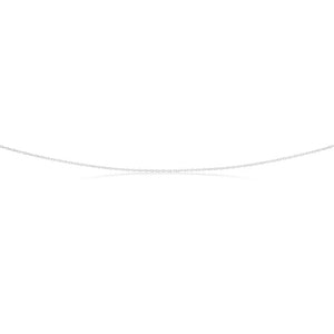Sterling Silver 18 Gauge 45cm Singapore Chain