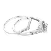 Load image into Gallery viewer, Sterling Silver 1/3 Carat Diamond Dress Ring