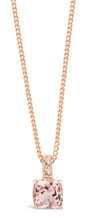 Load image into Gallery viewer, Sterling Silver Simulated Morganite Pendant