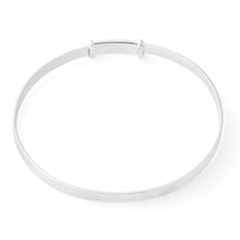 Load image into Gallery viewer, Sterling Silver 50mm Plain Expandable Baby Bangle