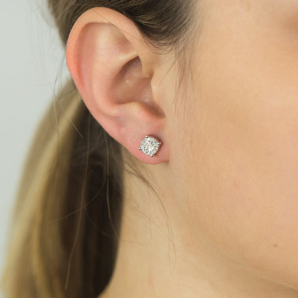 1kt diamond studs Clearance