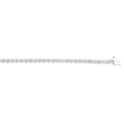 1/4 Carat Diamond 18.5cm Bracelet in Sterling Silver