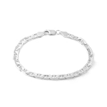 Load image into Gallery viewer, 21cm Sterling Silver Anchor 150 Gauge Bracelet