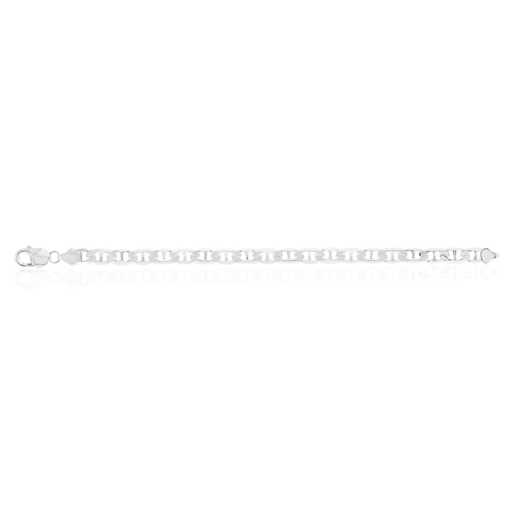 21cm Sterling Silver 200 Gauge Anchor Bracelet