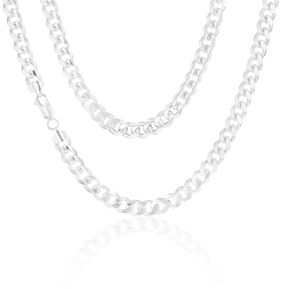 55cm Sterling Silver Curb Chain