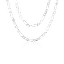 Load image into Gallery viewer, 50cm Sterling Silver Figaro 1:3 Chain