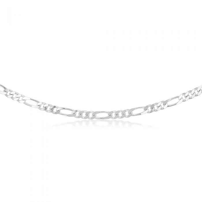 55cm Sterling Silver Figaro 1:3 Chain