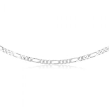 Load image into Gallery viewer, 55cm Sterling Silver Figaro 1:3 Chain