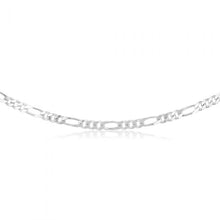 Load image into Gallery viewer, 55cm Sterling Silver Figaro 1:3 Chain