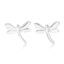 Load image into Gallery viewer, Sterling Silver Dragonfly Stud Earrings