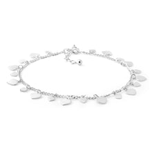 Load image into Gallery viewer, Sterling Silver 25cm Multi Heart Charm Anklet