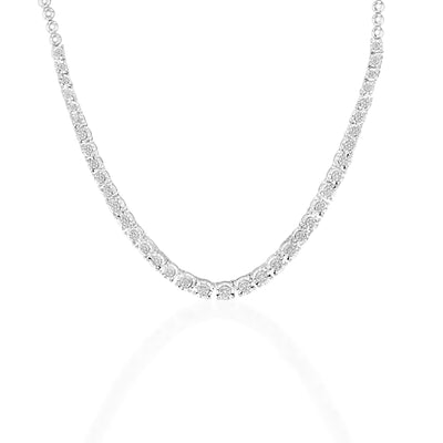 Sterling Silver 1/3 Carat Diamond Chain