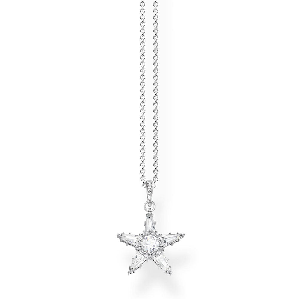 Sterling Silver Thomas Sabo Magic Sparkle Star Pendant with Chain