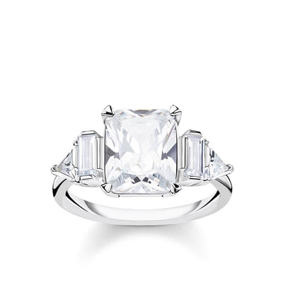 Sterling Silver thomas Sabo Magic Stone Zirconia ring
