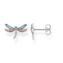 Load image into Gallery viewer, Sterling Silver Thomas Sabo Paradise Dragonfly Stud Earrings